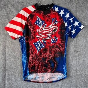 Primal Wear American Flyer "Frog" Cycling Jersey Mens Size Large